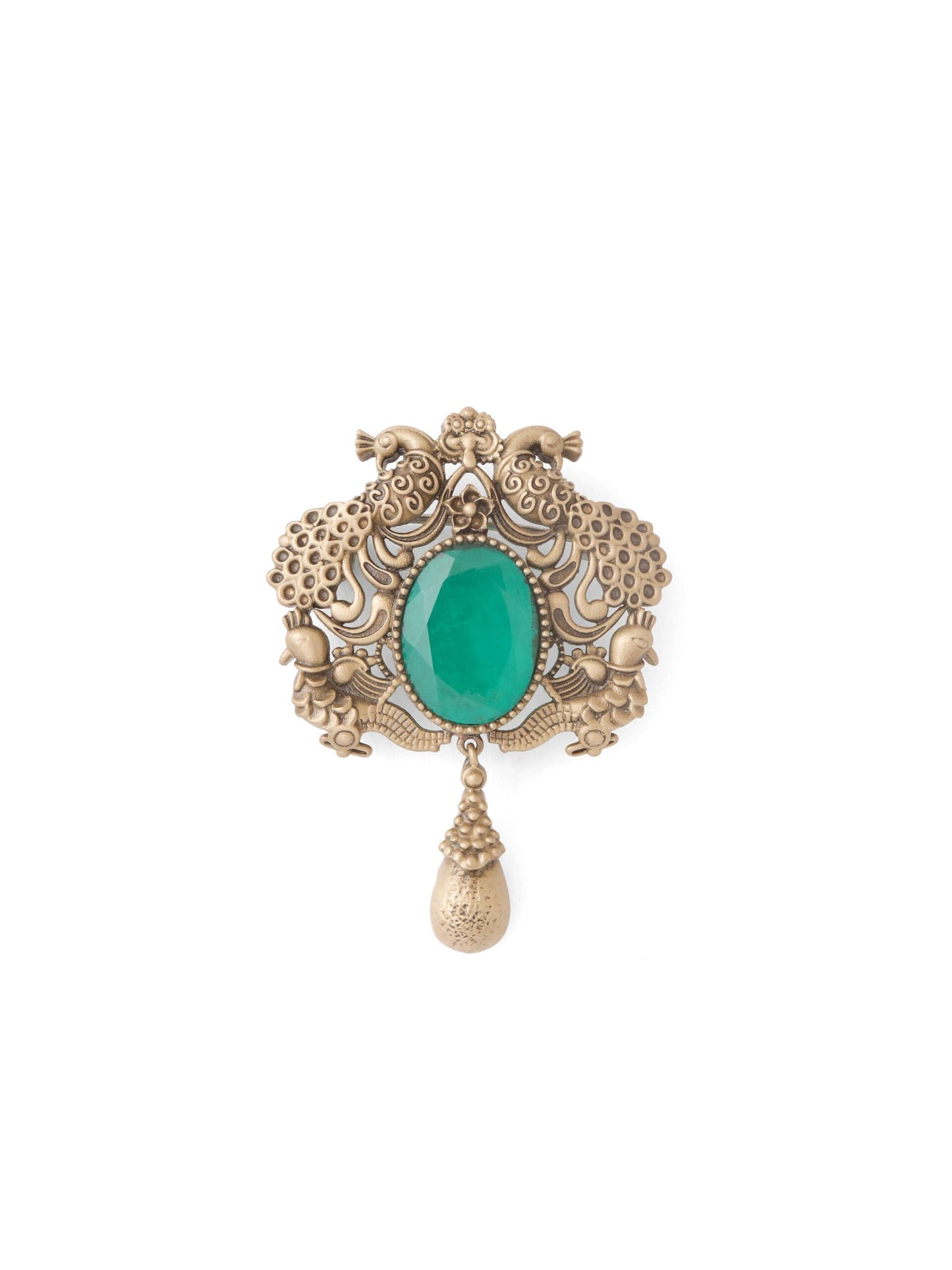The Royal Peacock Harmony Brooch