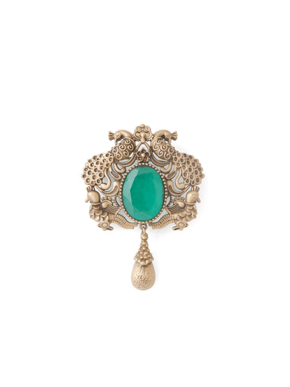 The Royal Peacock Harmony Brooch