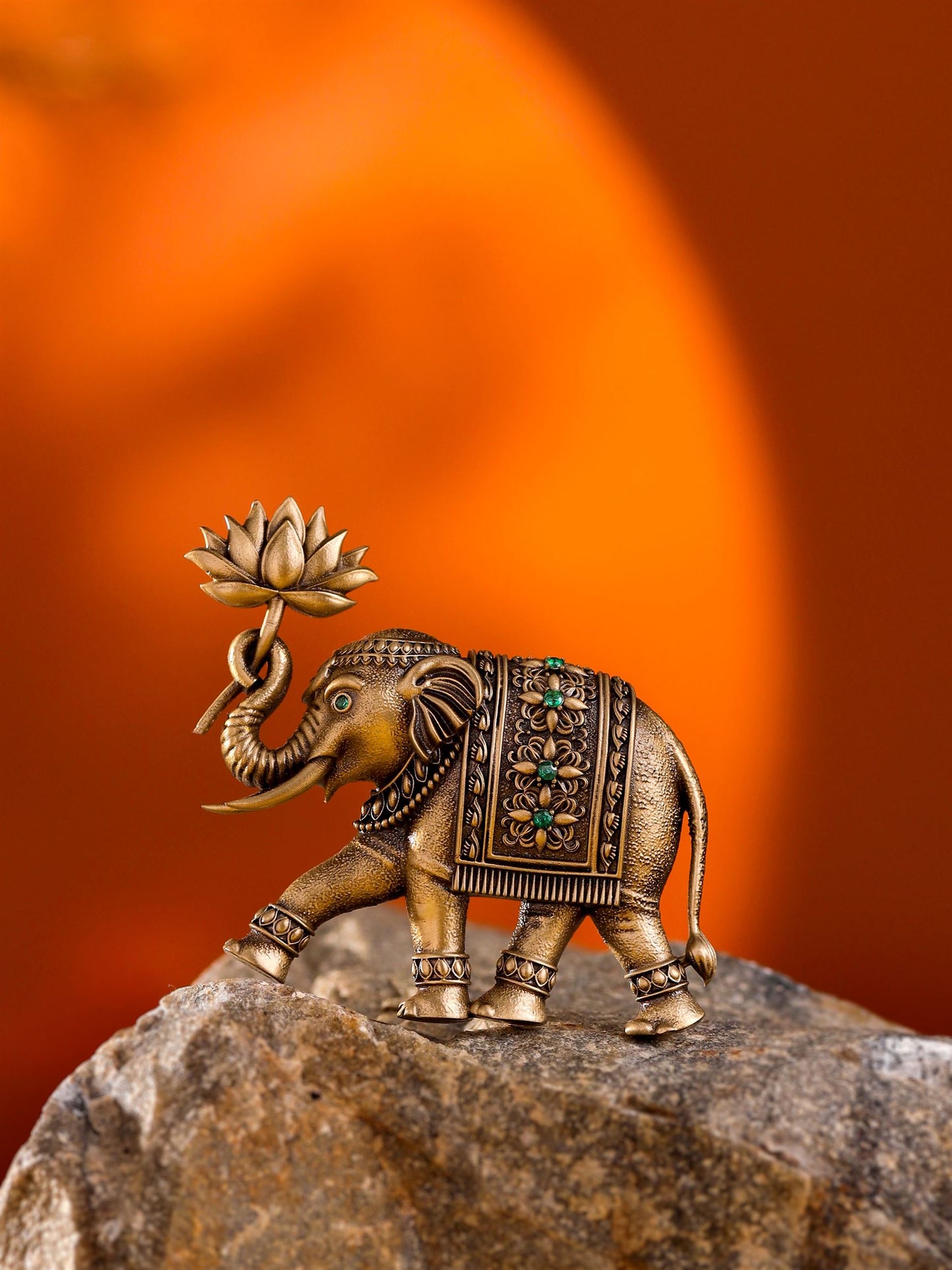 The Lotus Elephant Brooch