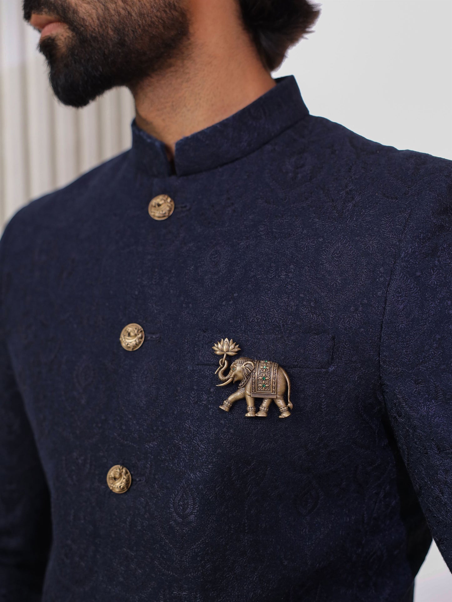 The Lotus Elephant Brooch