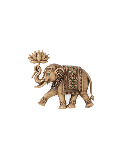 The Lotus Elephant Brooch