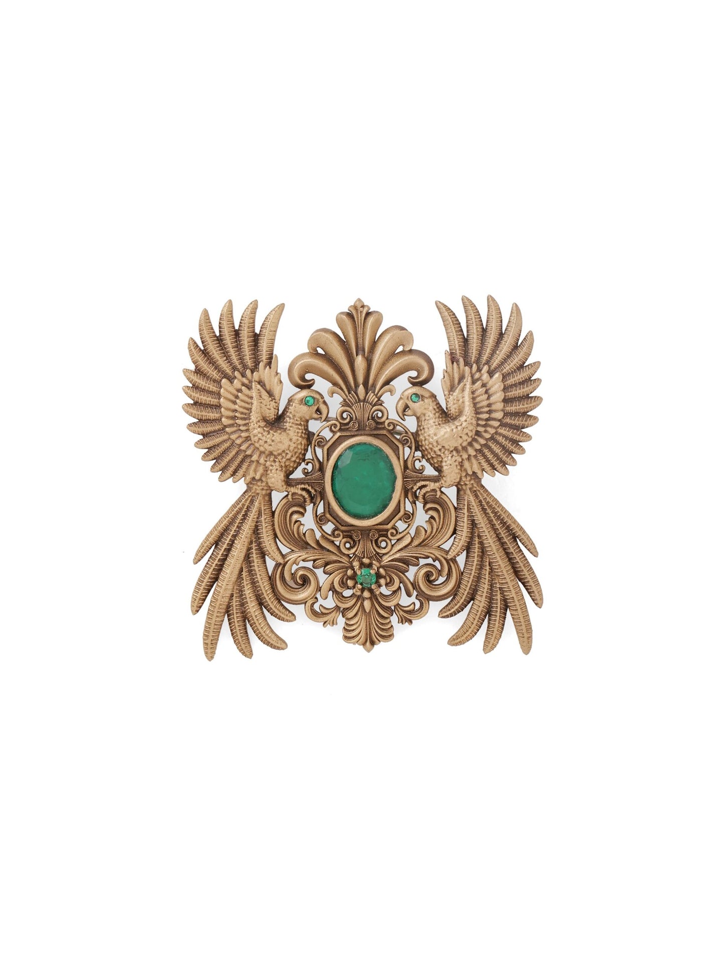 Emerald Aviary Brooch