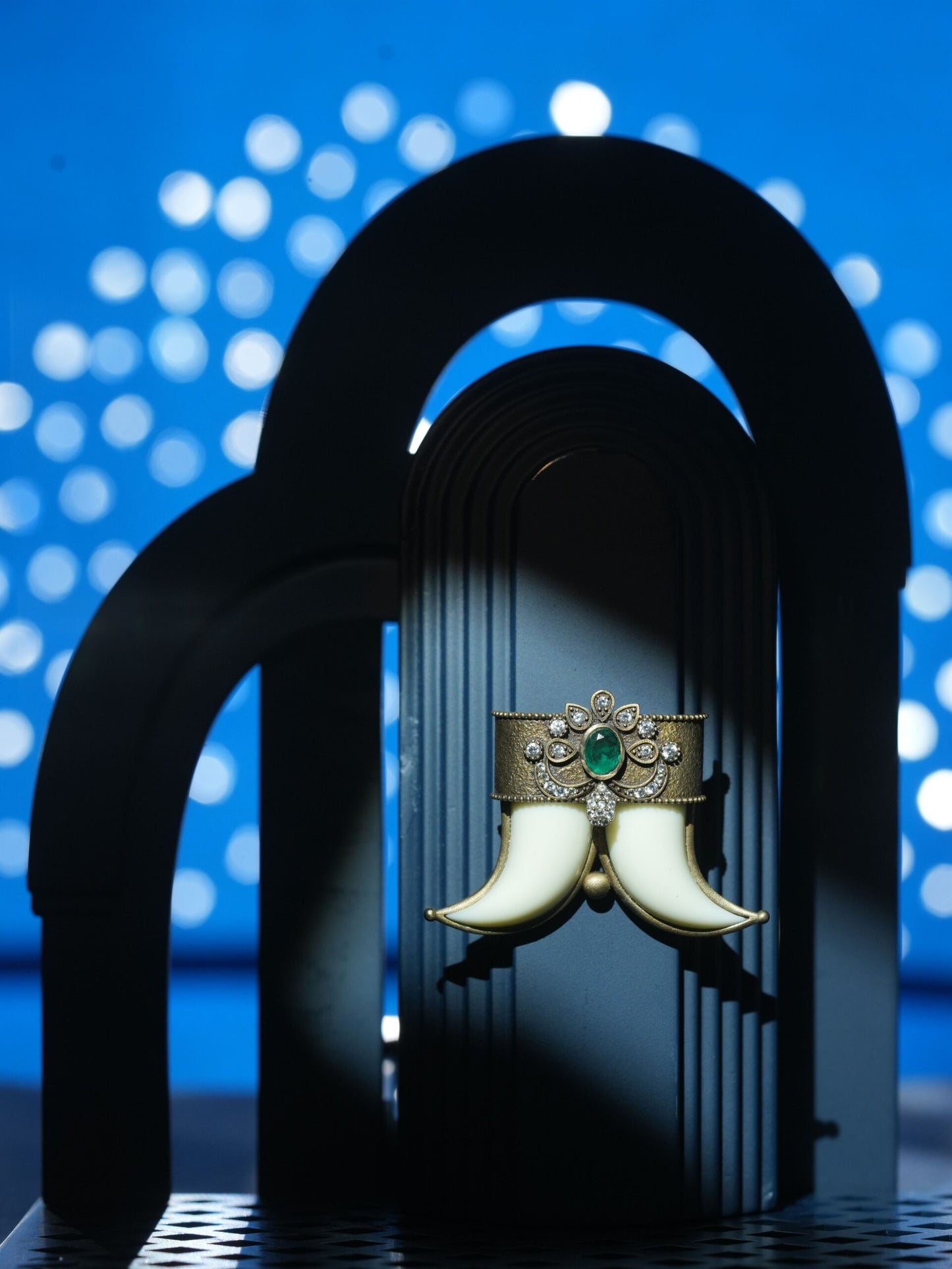 The Regal Tusker Brooch