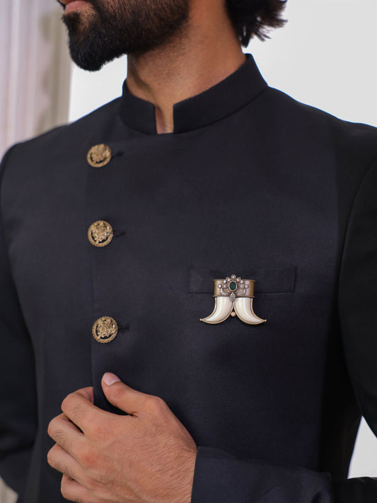 The Regal Tusker Brooch