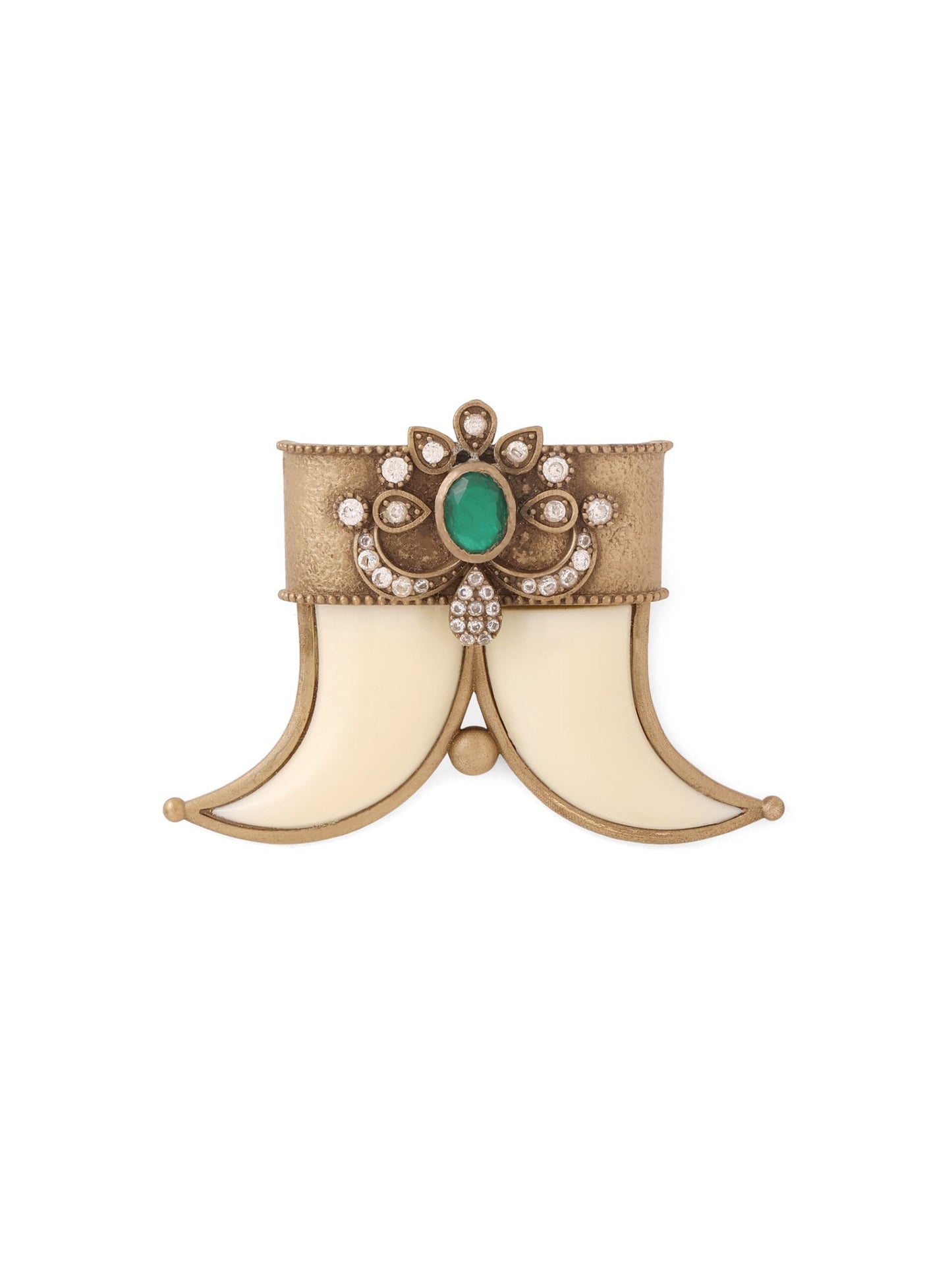 The Regal Tusker Brooch