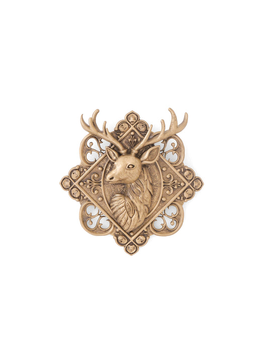 Stag Crest Brooch