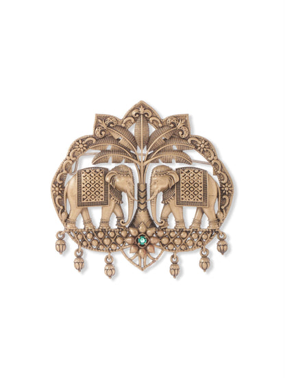 Royal Elephant Duo Brooch