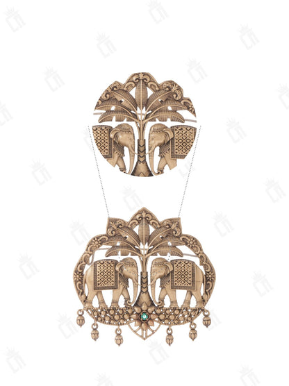 Royal Elephant Duo Brooch