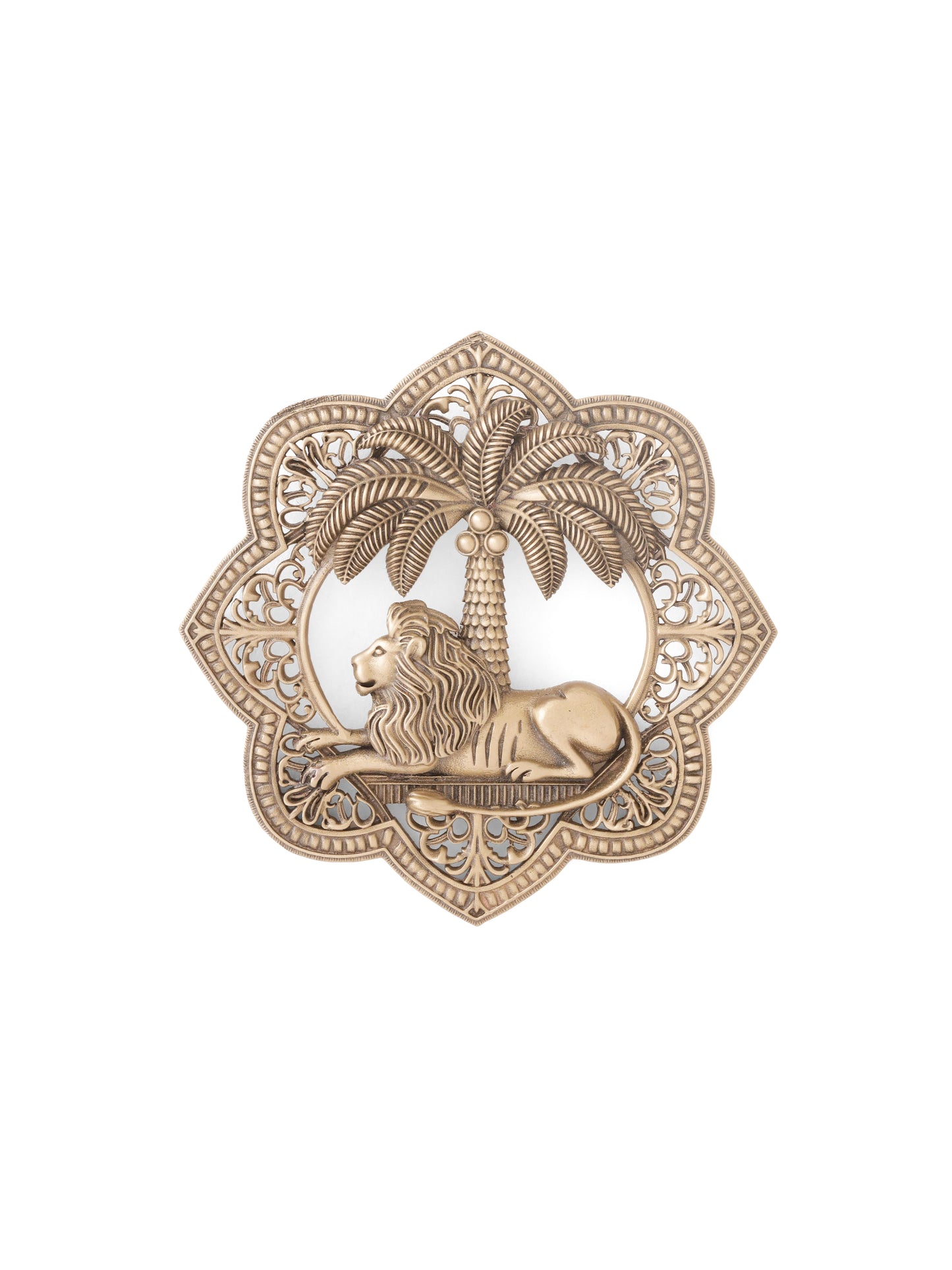Lion Oasis Brooch