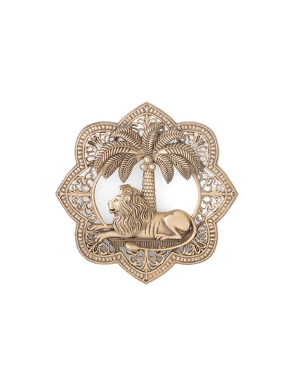 Lion Oasis Brooch