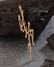 Golden Current Brooch