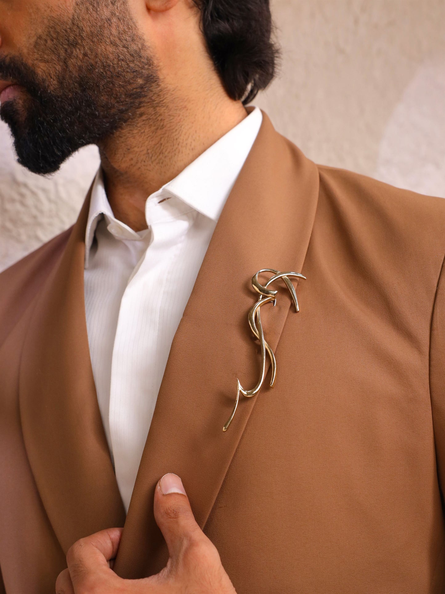 Abstract Signature Brooch