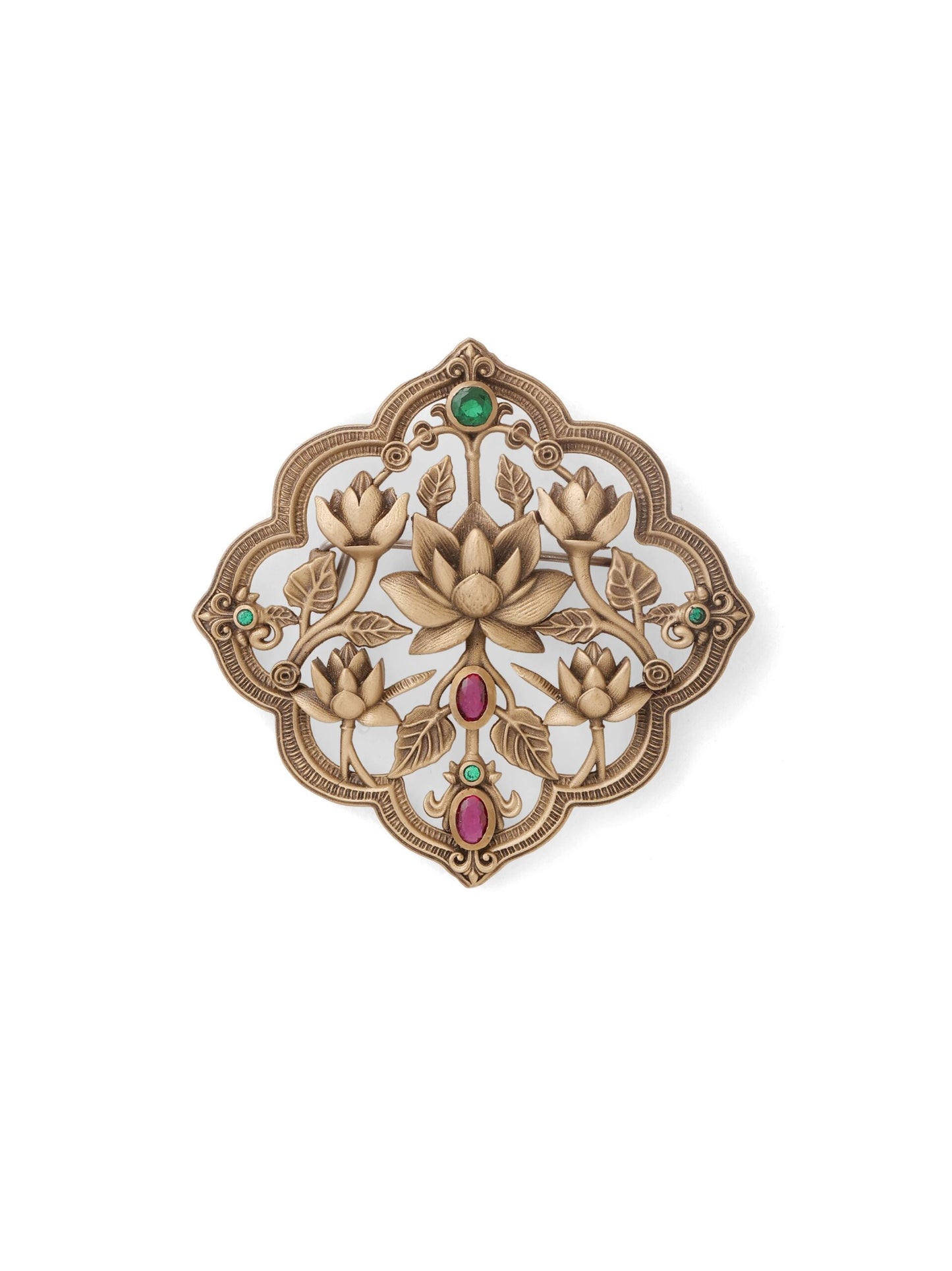 Lotus Charbagh Brooch