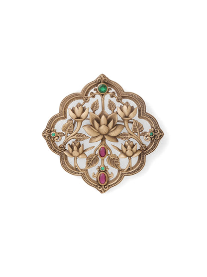 Lotus Charbagh Brooch