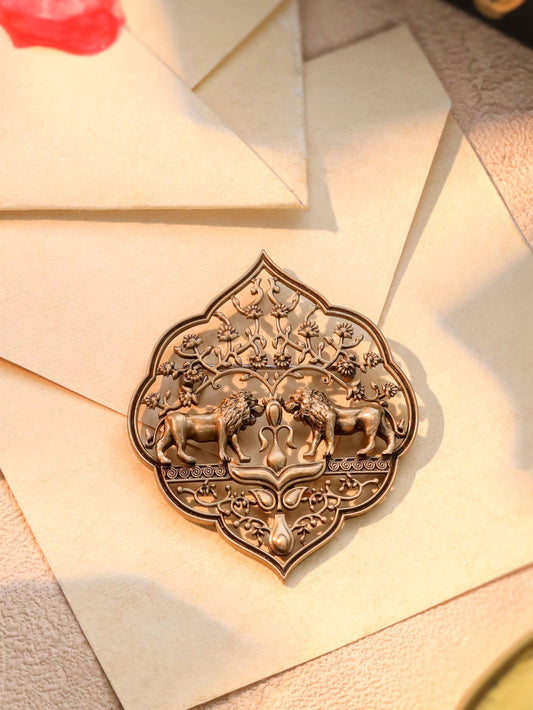 Regal Lions Brooch
