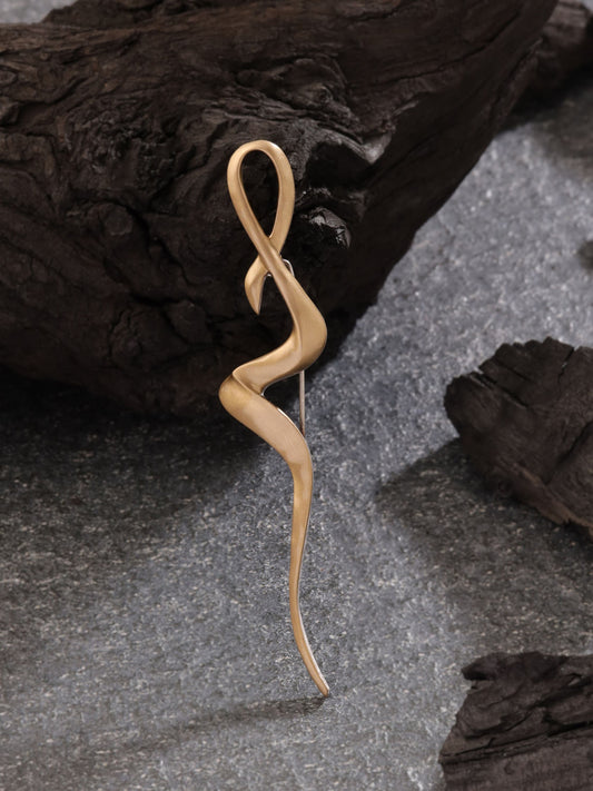 Abstract Flame Brooch