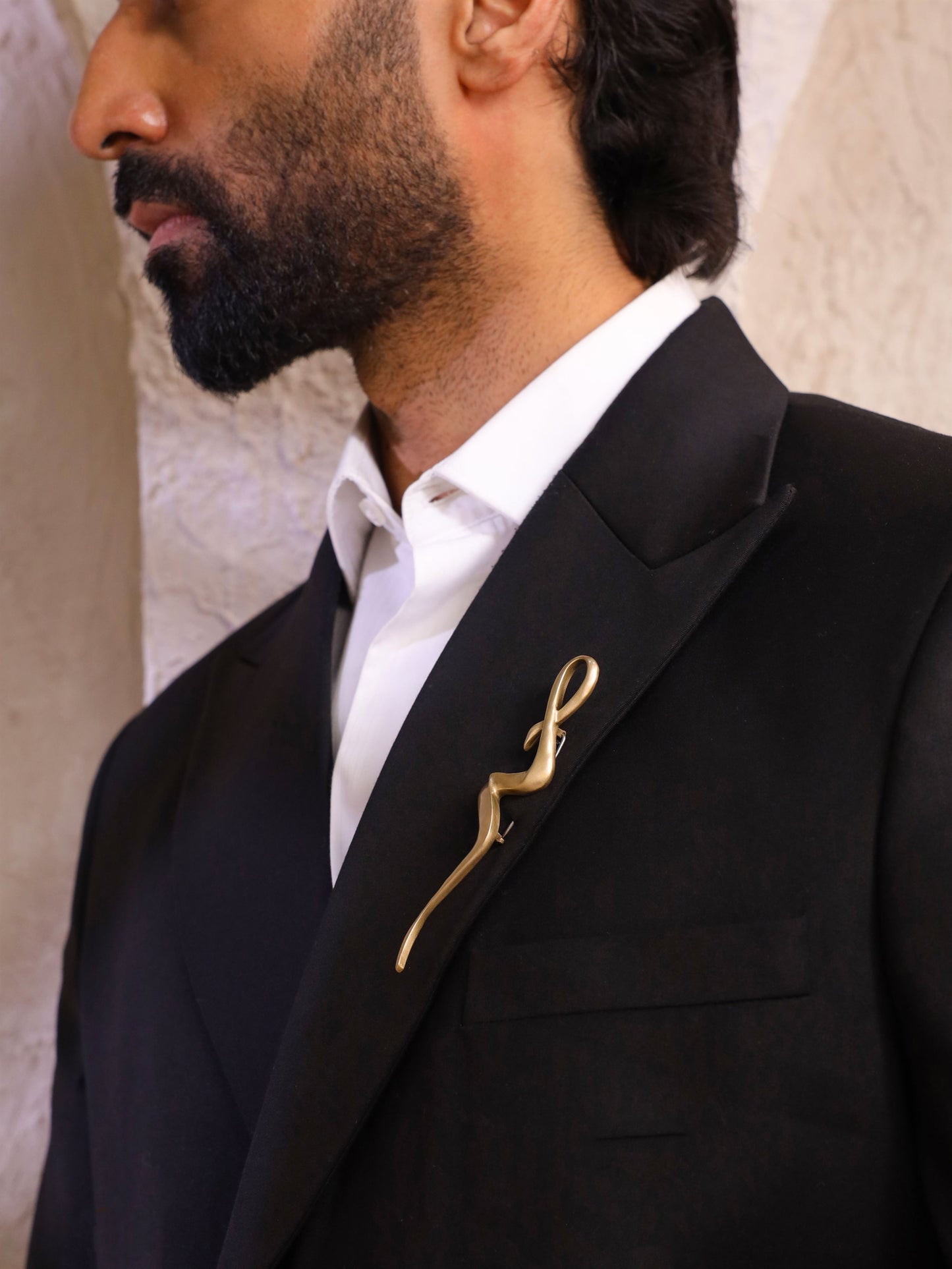 Abstract Flame Brooch