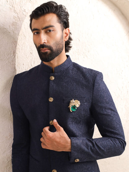 Emerald Gajraj Brooch