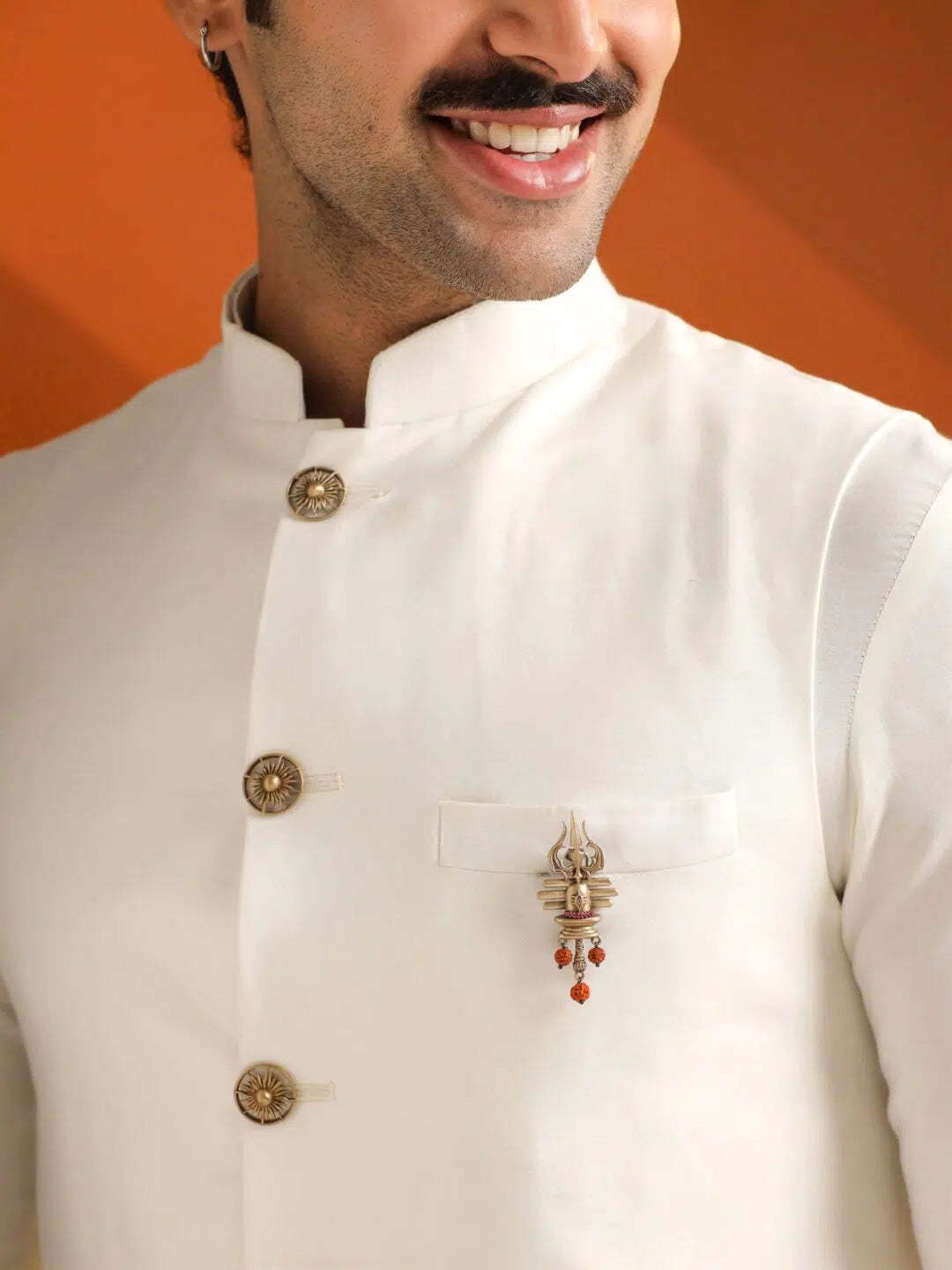 Divine Lingam Crest Brooch