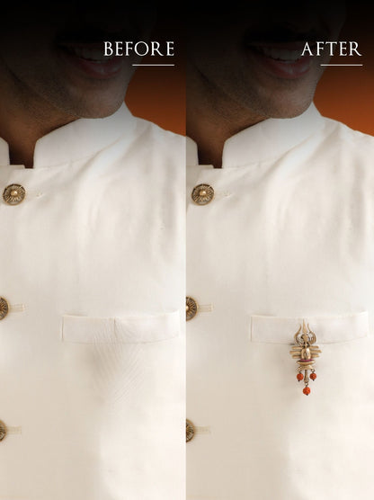 Divine Lingam Crest Brooch