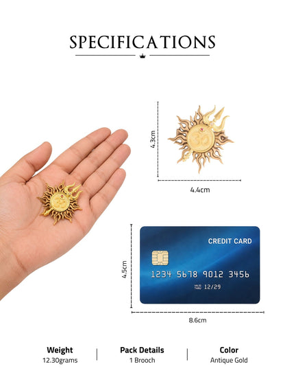 Divine Sunburst Brooch