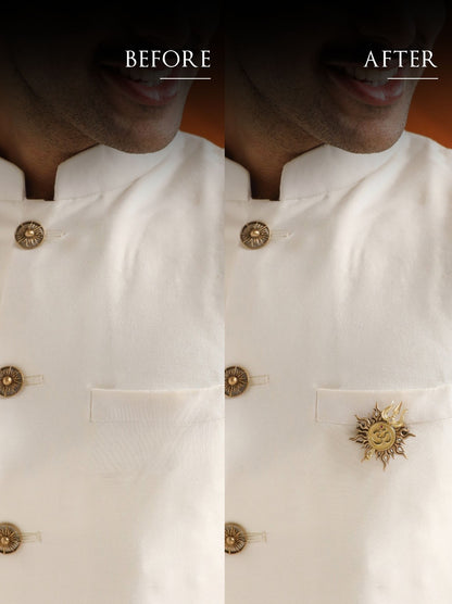 Divine Sunburst Brooch