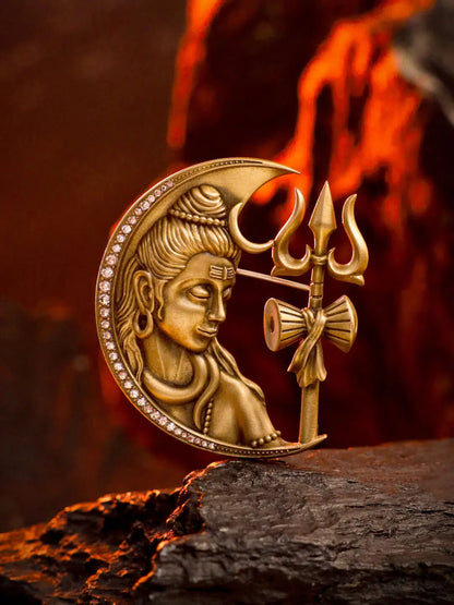 Divine Crescent Brooch