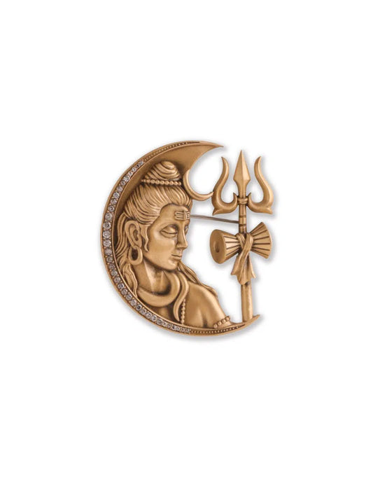 Divine Crescent Brooch