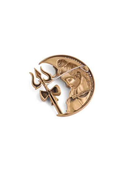 Divine Crescent Brooch