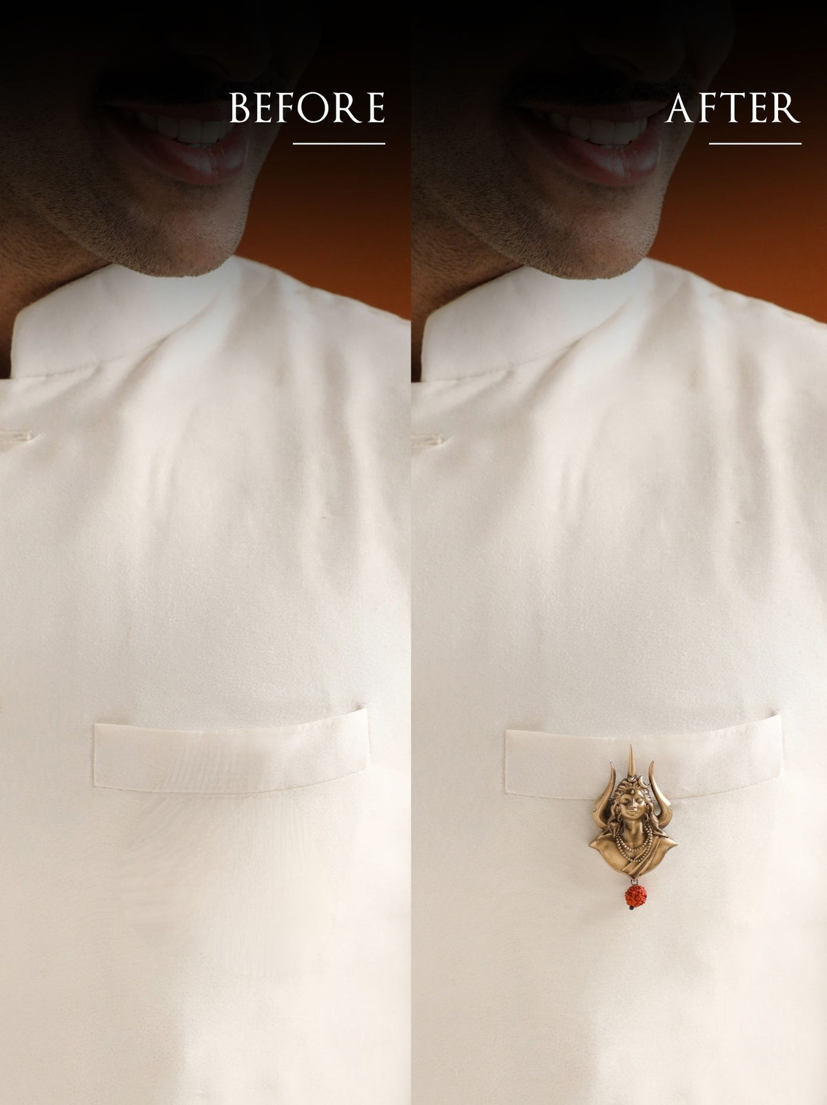 Mahadev Emblem Brooch