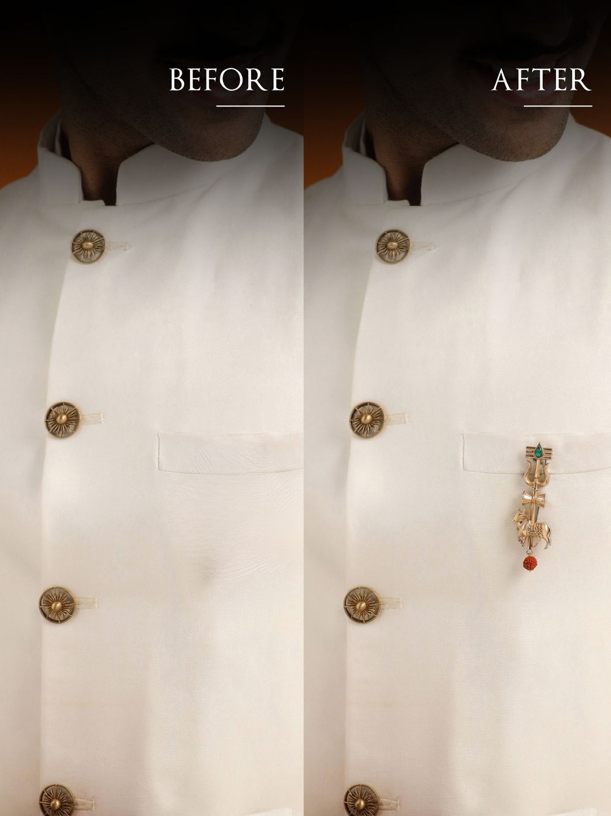 Eternal Shiva Elements Brooch