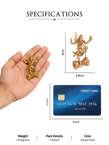 Cosmic Shiva Brooch