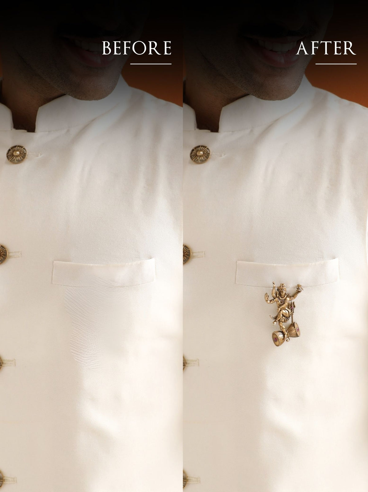 Cosmic Shiva Brooch