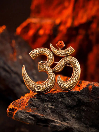 Royal Om Emblem Brooch