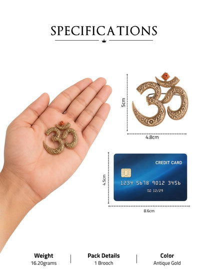 Royal Om Emblem Brooch