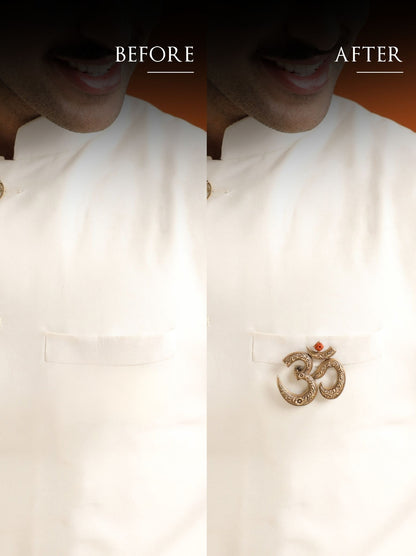 Royal Om Emblem Brooch