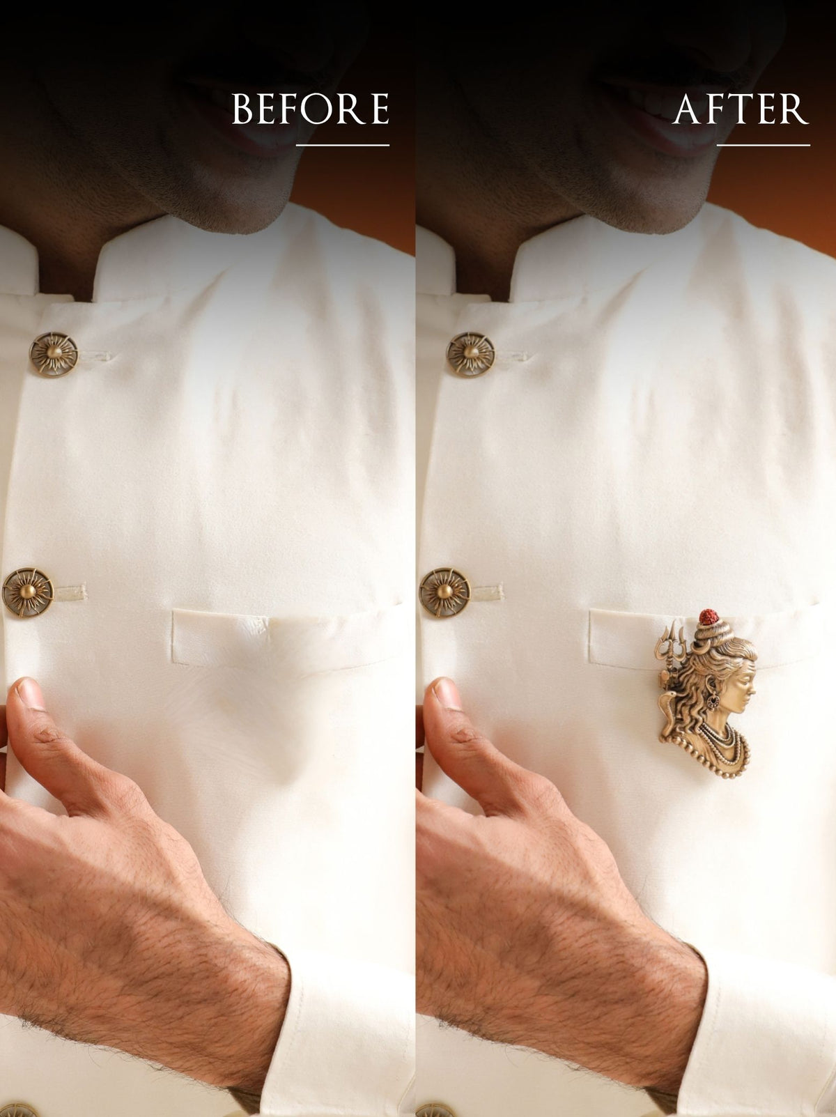 Eternal Shiva Grace Brooch