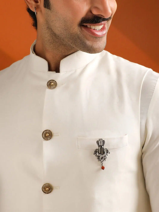 Serpent Shiva Emblem Brooch
