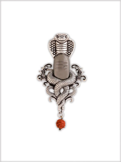 Serpent Shiva Emblem Brooch