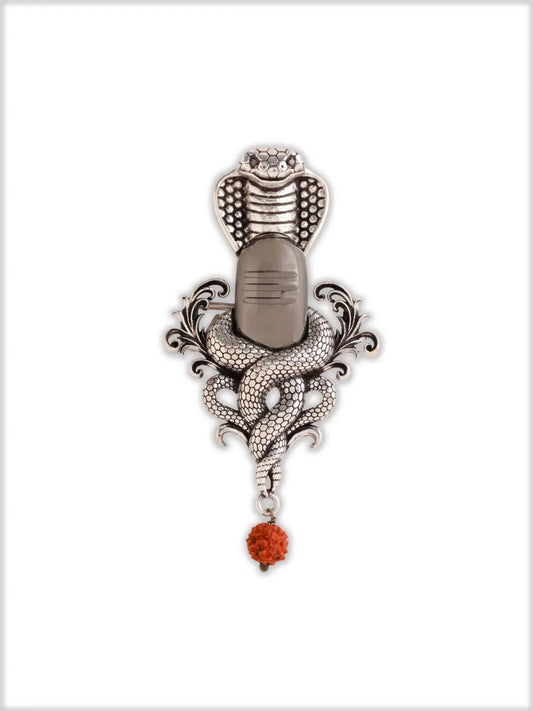 Serpent Shiva Emblem Brooch