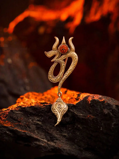 Eternal Om Emblem Brooch