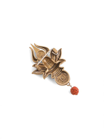 Sacred Shivling Emblem Brooch