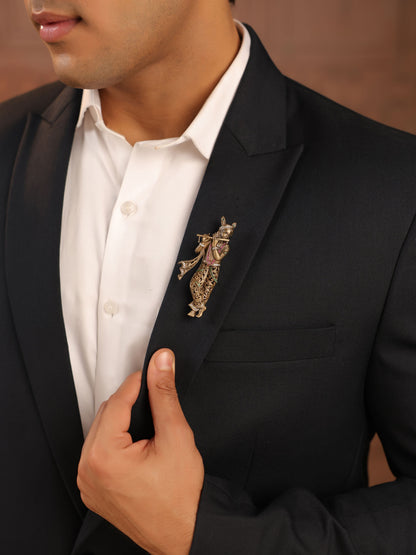 The Krishna Murli Brooch