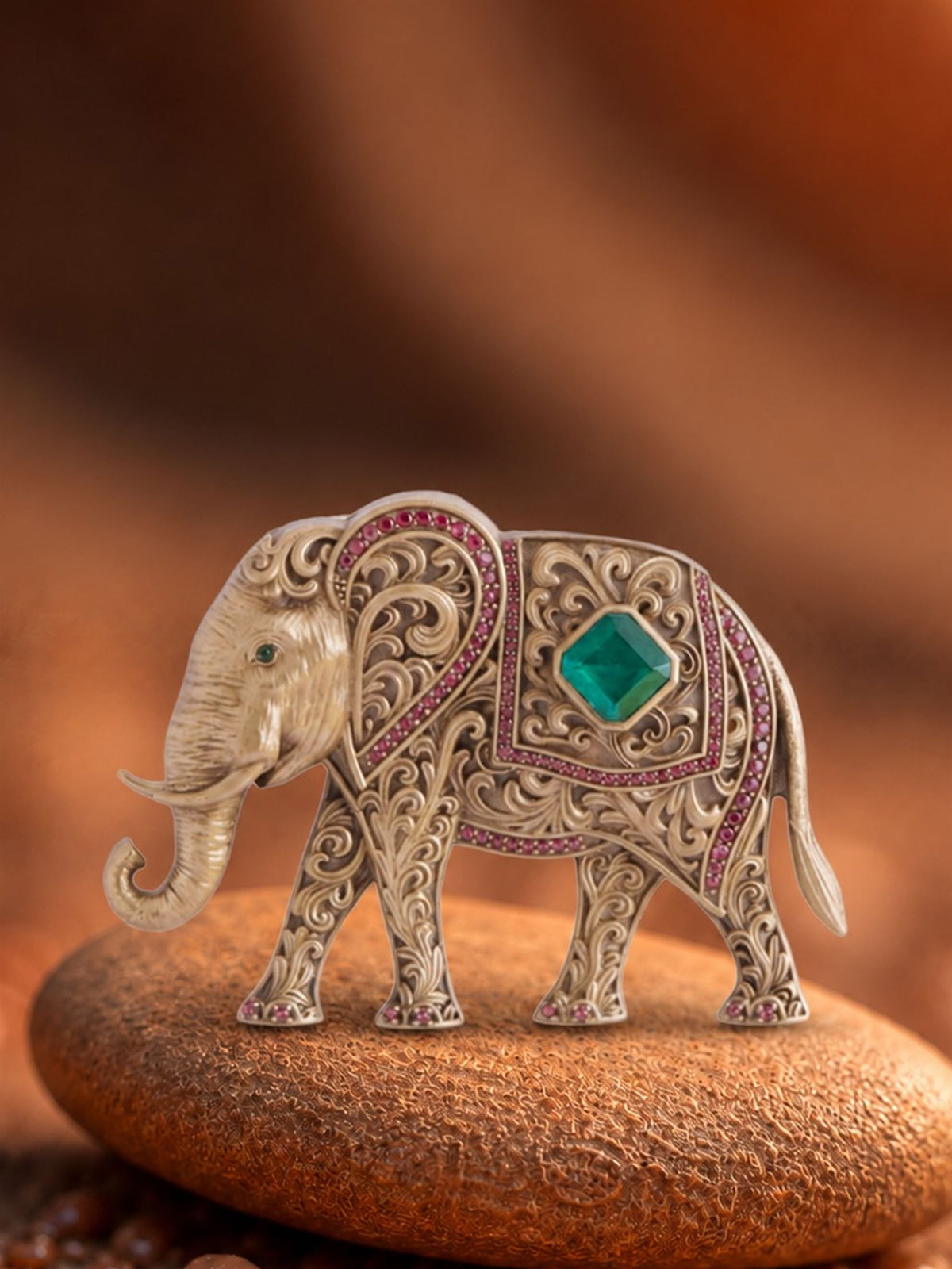 The Emerald Maharaja Brooch
