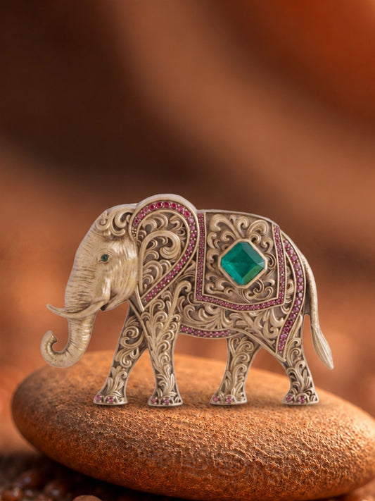 The Emerald Maharaja Brooch