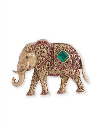 The Emerald Maharaja Brooch