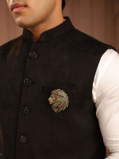 The Emerald Lion Brooch