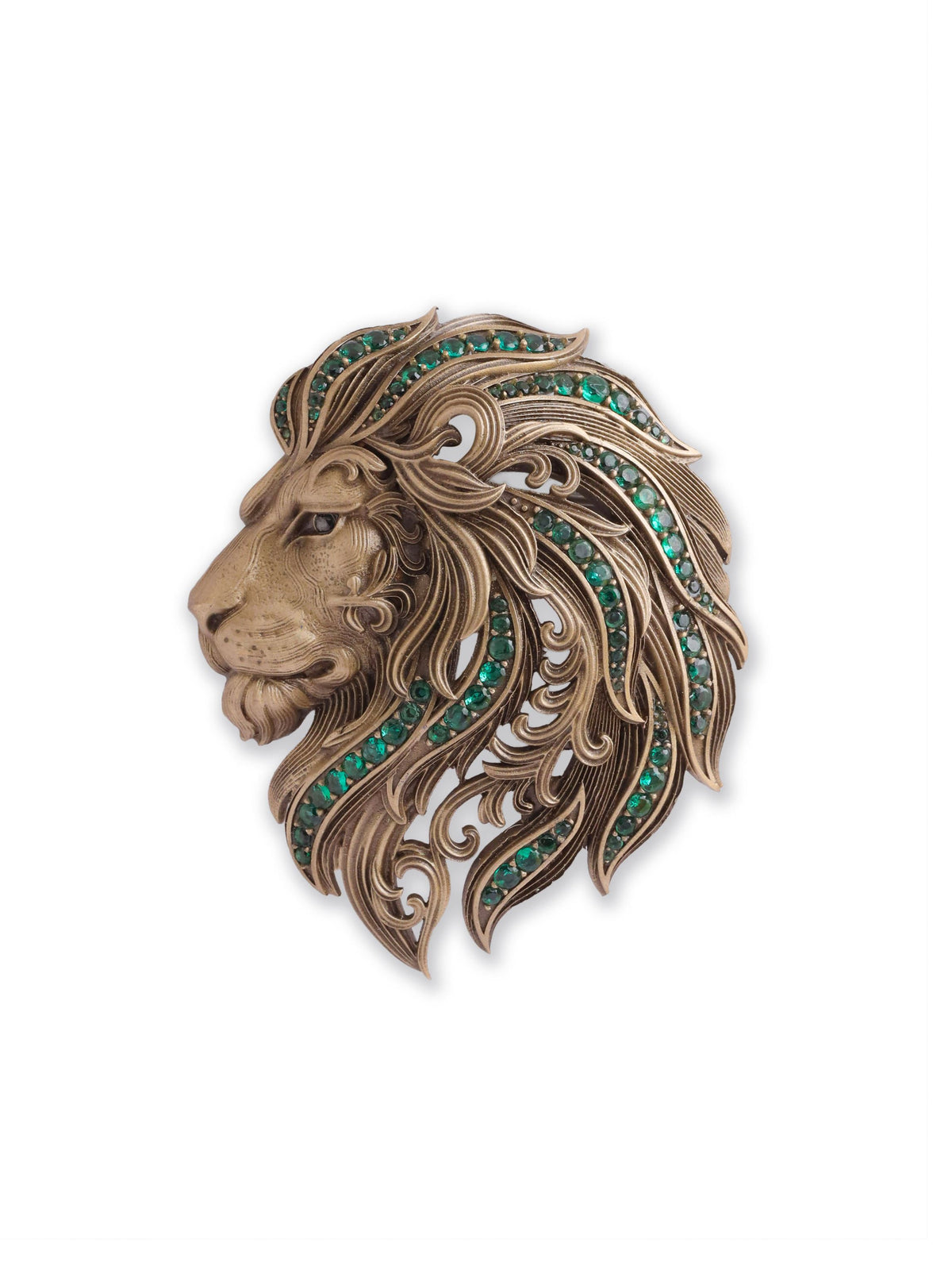 The Emerald Lion Brooch