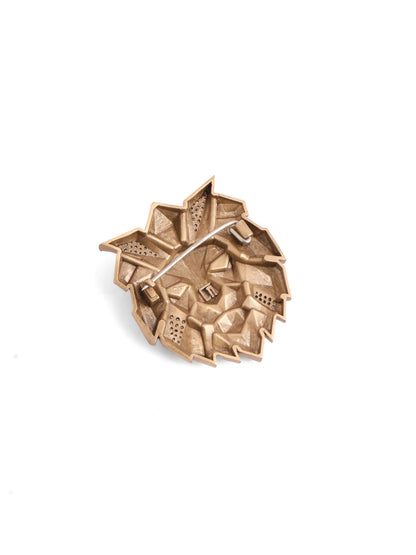 Faceted Lion Brooch