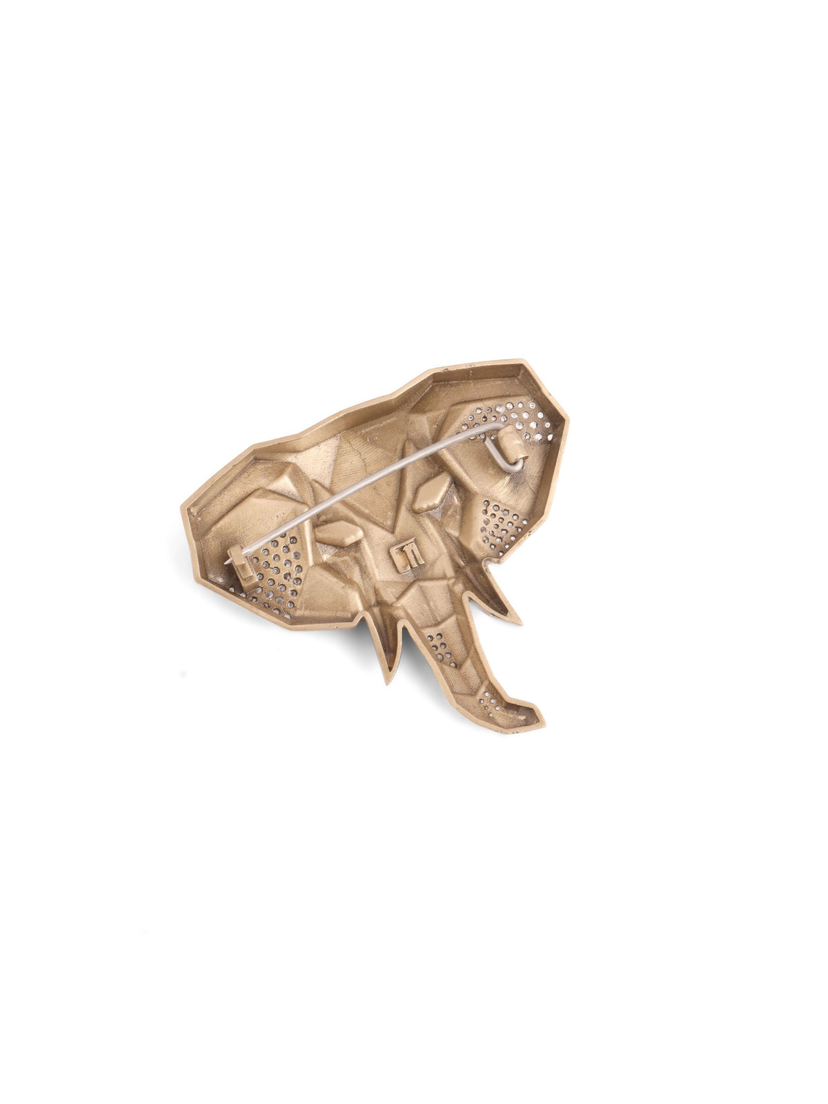 Faceted Elephant Brooch